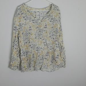 Women's Long Sleeve Linen Top Cover XXL